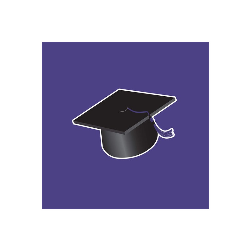Creative Converting Congrats Grad Card Holder Box, Purple - - Image 4